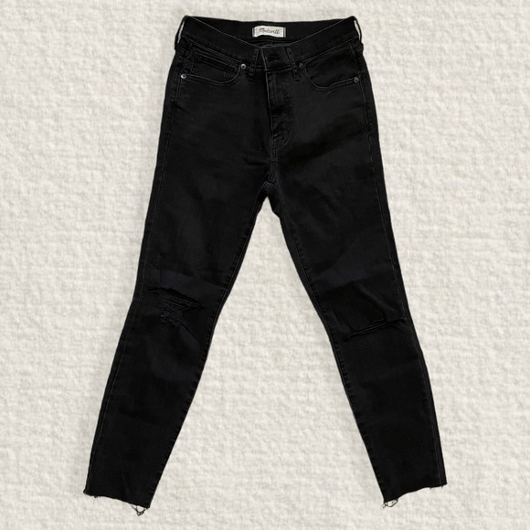 MADEWELL 9” High Rise Black Jeans - Picture 1 of 7
